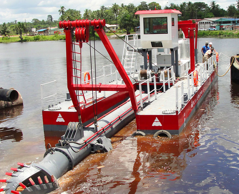 Dredger chain bucket function.